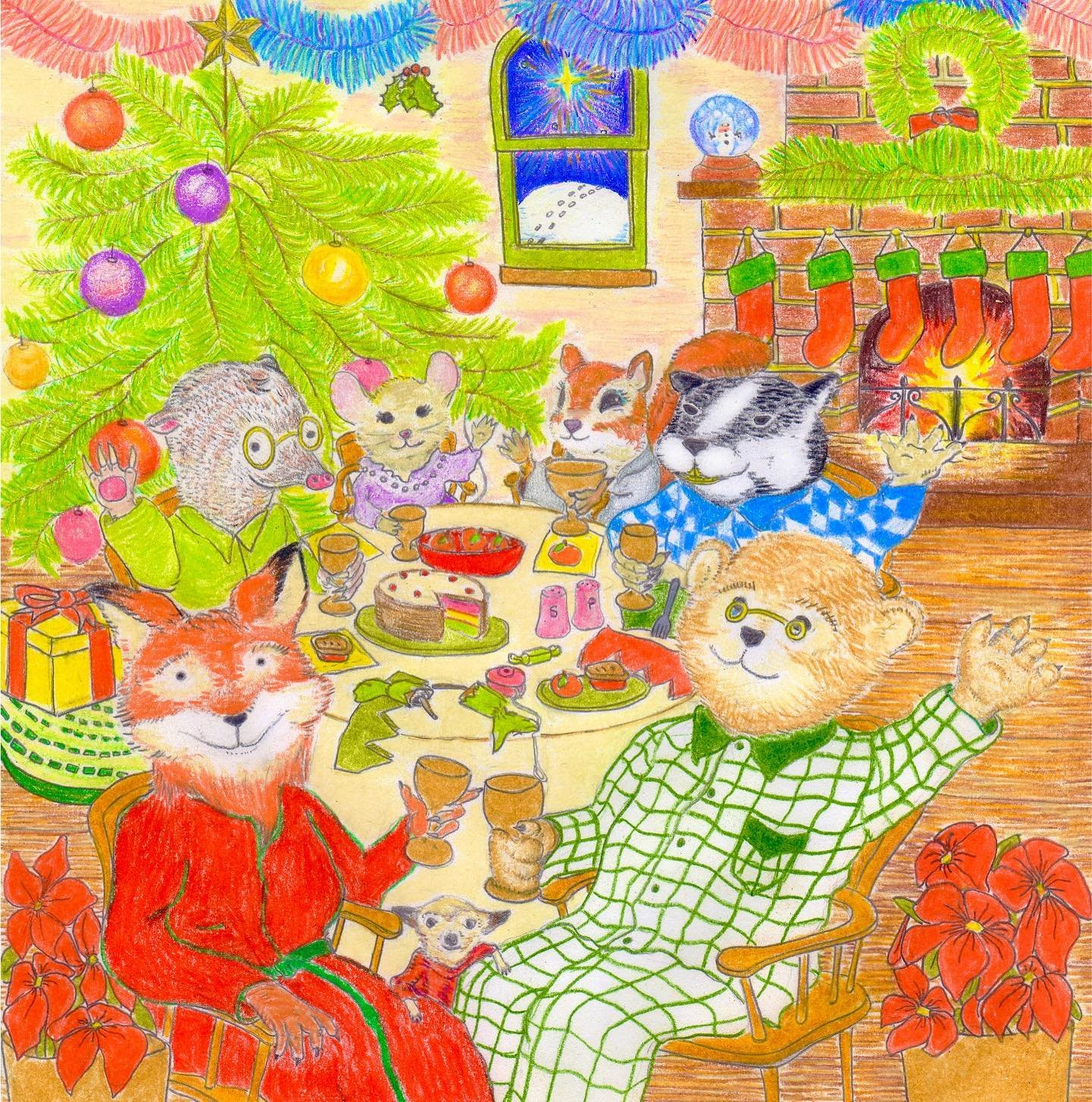christmas eve at the fox and bear's cottage